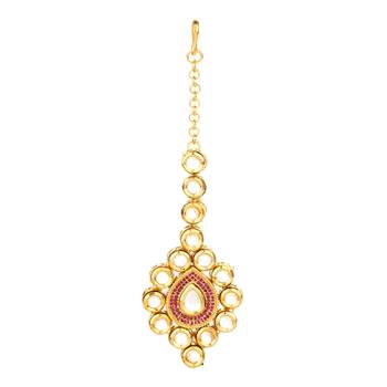 Gold Onyx Maang Tikka 1