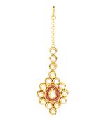 Gold Onyx Maang Tikka