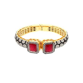 Red Stone Cubic Zirconia Bracelets 2