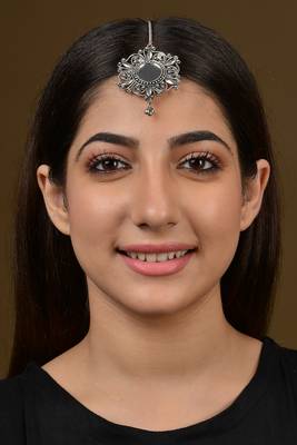 German Silver Mirror Maangtikka 2