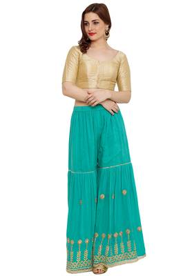 Gold Dupion Silk Readymade Padded Saree Blouse 5