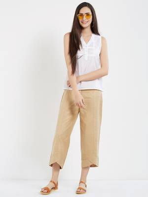 White plain cotton tops 1