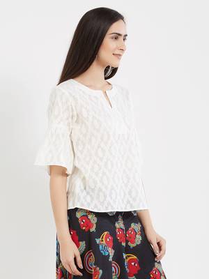 Yellow plain cotton tops 1