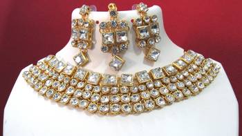 White necklace sets 1