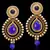 Ethnic Indian Bollywood Jewelry Gold Finish Pearl Polki Dangler Earrings