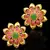 Traditional South Indian Bollywood Jewelry Gold Finish Pearl Polki Stud Earrings