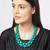 Infuzze Green Beaded Tribal Necklace