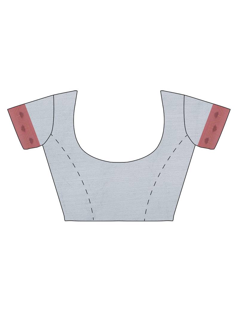 CLASSICATE from the house of The Chennai Silks Women's Grey Chanderi Saree With Blouse Piece