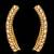 Ethnic Indian Bollywood Jewelry Gold Finish Ear Cuff Wrap Clip on Earrings