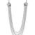 Infuzze Oxidised Silver-Toned Layered Necklace