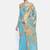 CLASSICATE from the house of The Chennai Silks Women's Sky Blue Dupion Saree With Blouse Piece
