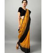 Khadi cotton saree with stunning swan & fish motifs