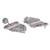 Infuzze Oxidised Silver Toned Handcrafted Textured Jewellery Set