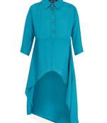 Aarika Girls Teal Coloured Kurti