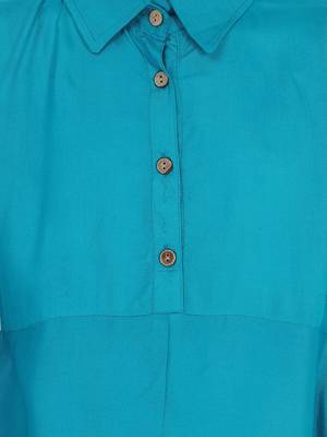 Aarika Girls Teal Coloured Kurti 3