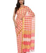 CLASSICATE from the house of The Chennai Silks Women's Multicolor Mangalagiri Cotton Saree Without Blouse Piece