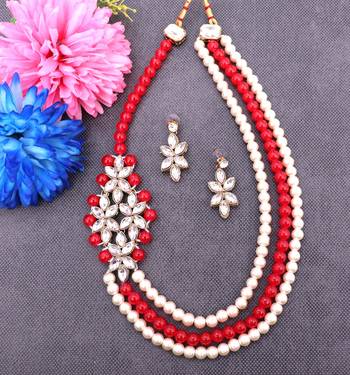 Red diamond necklace sets 1
