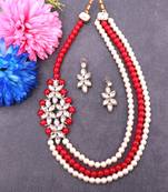 Red diamond necklace sets