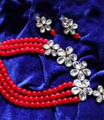 Red diamond necklace sets