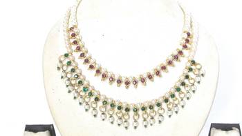 Multicolor cubic zirconia jewellery combo 2