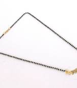 Gold cubic zirconia mangalsutra