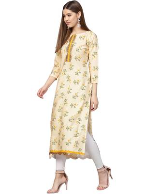 Multicolor printed crepe kurti 3