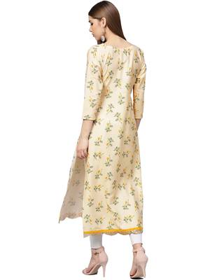 Multicolor printed crepe kurti 5