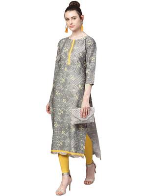 Multicolor printed crepe kurti 5
