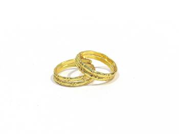 Gold cubic zirconia toe rings 1