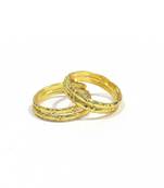 Gold cubic zirconia toe rings