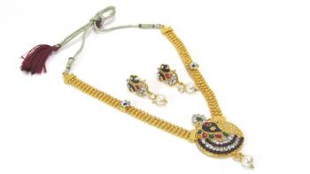 Multicolor cubic zirconia necklace sets 1
