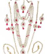 Pink cubic zirconia necklace sets