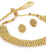 Gold cubic zirconia necklace sets