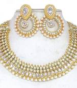 White cubic zirconia necklace sets