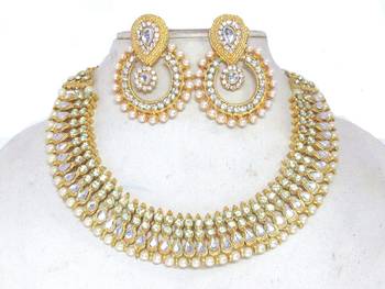 White cubic zirconia necklace sets 2
