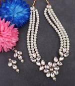 White diamond necklace sets