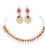 Pink cubic zirconia necklace sets