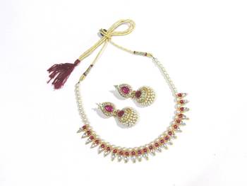 Pink cubic zirconia necklace sets 3