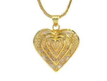 Gold cubic zirconia necklaces 2