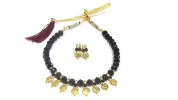 Black cubic zirconia necklace sets 1