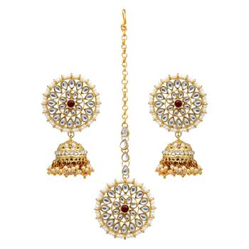 Maroon Jhumkas 1