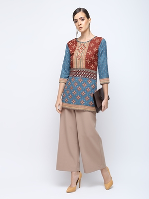 plazo short kurti