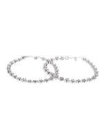 Silver anklets