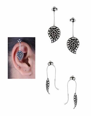 Silver ear cuffs 4