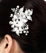 Silver hair-accessories
