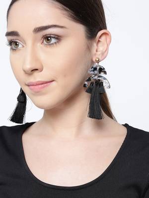Grey earrings 1