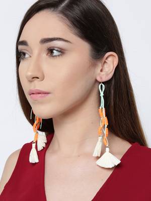 Orange earrings 1
