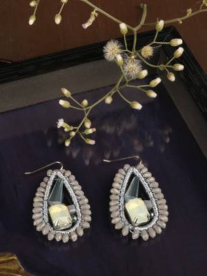 Grey earrings 1