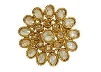Golden Polki Ring 1