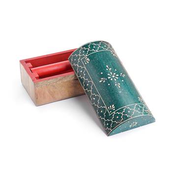 Traditional Hand Painted Indian Jewellery & Bangle Storage Box 1